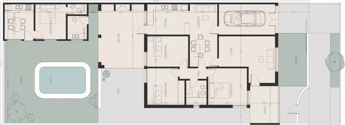 Casa con departamento independiente y piscina en Barrio Norte, Jesús María