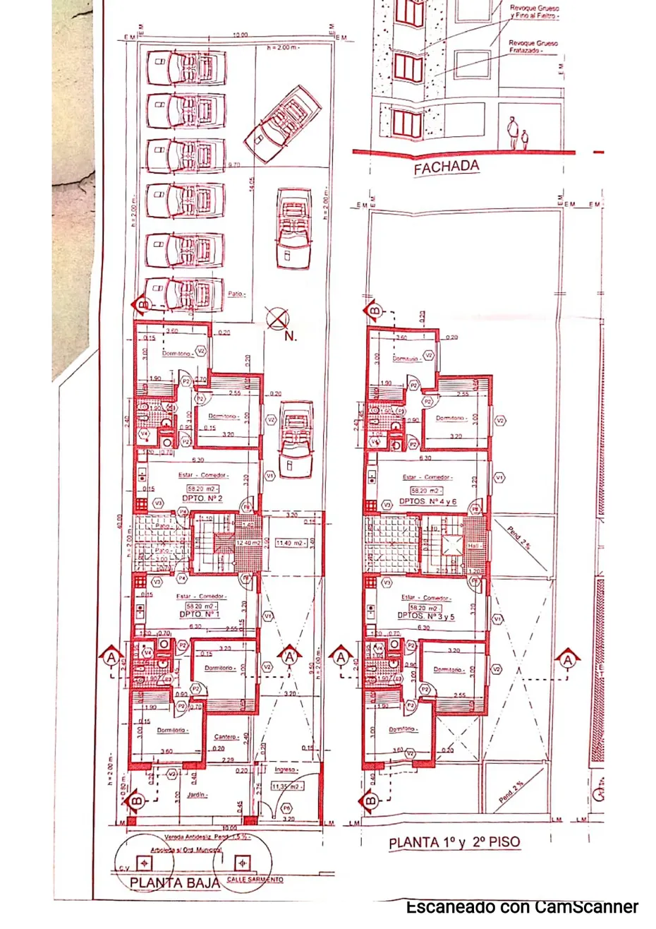 Compra departamento 2 dormitorios y cochera o compra todo el bloque en Jesús María, Córdoba